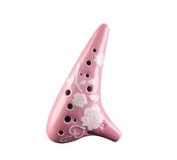 ocarina professionale 12 Fori Contralto C Tono Ocarina Scultura In Rilievo Ocarina In Ceramica Strumenti Musicali Professionali Accessorio Per Principianti (Color : 3)