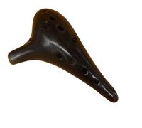 ocarina professionale 12 Fori Ocarina Alto Tone C Strumenti Musicali Professionali Accessori Ocarine Flauto (Color : Bright Black)