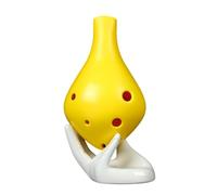 Ocarina Professionale 6 Fori Alt C Tipo di Ocarina Per Principianti E Amanti Della Musica(Giallo)