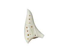 Ocarina Professionale A 12 Fori Lavabile E Bellissima Strumento Ocarina(White)
