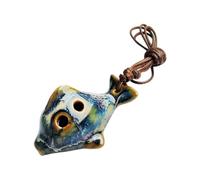 Ocarina professionale a 6 fori, in ceramica, morbida voce, strumento musicale per l'educazione musicale e all'aperto in ceramica smaltata