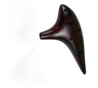 Ocarina Professionale Adatto per principiantiOcarina in Do alto a 12 buche | Passo preciso, durevole, leggero e portatile(Dark brown)