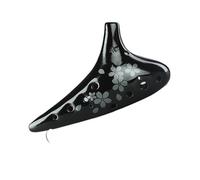 ocarina professionale Bright Tung Blossom Ocarina Ocarina Alto a 12 fori Chiave C Ceramica nera AC Alto + set completo