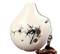ocarina professionale Ciondolo in ceramica didattico per ocarina da viaggio piccola ocarina alto C a 6 fori(12)