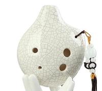 ocarina professionale Ciondolo in ceramica didattico per ocarina da viaggio piccola ocarina alto C a 6 fori(2)