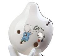 ocarina professionale Ciondolo in ceramica didattico per ocarina da viaggio piccola ocarina alto C a 6 fori(14)