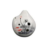 ocarina professionale Ciondolo ocarina per insegnamento del tono Ac in ceramica fatta a mano per studenti creativi a 6 fori di Ocarina(Color:10)