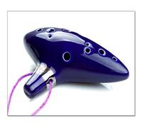 ocarina professionale Classica ocarina a fiato in ceramica brillante a 12 fori in Do alto