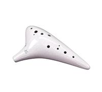 ocarina professionale Classica ocarina bianca incrinata 12 fori chiave contralto Sol strumento a fiato per prestazioni professionali 12 fori A/G