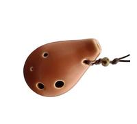 ocarina professionale Collana Mini Ocarina Marrone 6 Fori SC Chiave C Tripla In Ceramica Regalo Per Principianti Adulti
