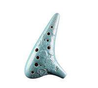 ocarina professionale Fengya Ocarina 12 Fori Alto C Tono Sollievo Scultura Ceramica Ocarina Strumento Studente Principiante Ocarine (Color : 4)
