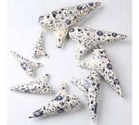 ocarina professionale Fengya Ocarina Ocarina C-key blu e bianca set di ocarina contralto a 12 fori in sette pezzi(Seven-piece ocarina set)