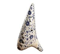 ocarina professionale Fengya Ocarina Ocarina C-key blu e bianca set di ocarina contralto a 12 fori in sette pezzi(BC)