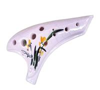 ocarina professionale Flauto in porcellana a dodici fori AC con chiave di do alto a 12 fori per ocarina professionale per principianti(3)