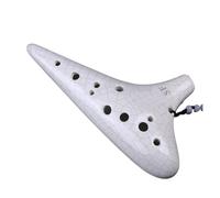 ocarina professionale Flauto incrinato bianco SF a 12 fori fumigazione professionale per principianti e fumigazione SF a 12 fori di livello prestazionale