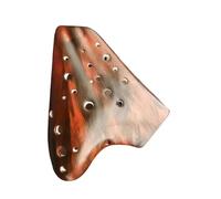 ocarina professionale Flauto musicale Ocarina affumicato a 3 tubi per ocarina contralto in ceramica tripla vintage professionale