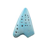 ocarina professionale Fumigazione a 3 tubi per ocarina blu a tre tubi chiave C contralto chiave AC modello 3 per principianti