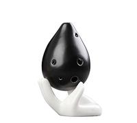 Ocarina professionale in ceramica con tono C alto a 6 fori, strumento musicale ocarina a forma rotonda carina (1)