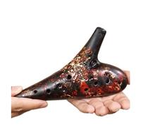 ocarina professionale Lo strumento musicale professionale Shizhidi Ocarina Alto C Ocarina a 12 fori fornisce accessori(Color:2)