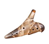ocarina professionale Lo strumento musicale professionale Shizhidi Ocarina Alto C Ocarina a 12 fori fornisce accessori(Color:3/4)