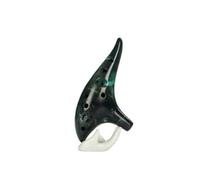 ocarina professionale Lo strumento professionale per ocarina contralto AC affumicato a 12 fori viene fornito con materiale didattico(4)