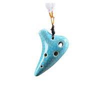 ocarina professionale Mini ocarina verde incrinata dal tono molto acuto in chiave Fa semplice strumento incrinato in chiave Fa