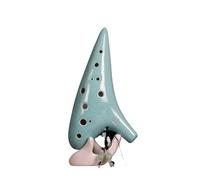 ocarina professionale Ocarina 12 fori bianco crack affumicato alto C AC produzione di ceramica prestazione didattica per principianti(3/4)