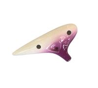 Ocarina Professionale Ocarina 12 Fori dodici Fori Strumento a fiato per Principianti AC Tono sfumato Colore Ocarina in Ceramica(2)