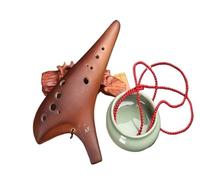 ocarina professionale Ocarina 12 fori tasto F contralto ocarina 12AF ocarina che suona l'ocarina modello affumicato modello a fuoco semplice