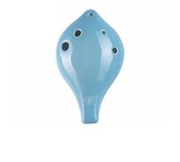 Ocarina professionale Ocarina 6 Fori Affumicata Per Principianti Con Materiali Didattici Contralto Chiave AC(Light blue SC (treble))
