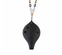 Ocarina professionale Ocarina 6 Fori Strumento Per Principianti Professionale In Ceramica Nera(Matte Black AC Alto C)