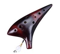 ocarina professionale Ocarina a 12 buche per prestazioni professionali pacchetto di strumenti da chiesa con sintonizzazione AC a 12 buche(Color:7)