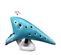 ocarina professionale Ocarina a 12 buche per prestazioni professionali pacchetto di strumenti da chiesa con sintonizzazione AC a 12 buche(Color:6)
