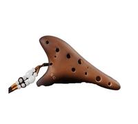 ocarina professionale Ocarina a 12 fori Smoldering Treble C Key Flauto Ocarina Fatto a mano Treble Strumento Ocarina in ceramica