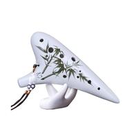 ocarina professionale Ocarina a 6 fori per principianti da inviare accessori ocarina in plastica per studenti che suona lo strumento tasto contralto C(Color:4)