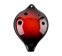Ocarina professionale Ocarina A 6 Fori Per Principianti Strumento A Sei Per Professionisti Materiali Didattici(Red SF Treble F)