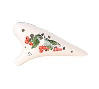 ocarina professionale Ocarina a dodici fori per chiave AC e 12 fori per chiave contralto C per principianti lacca dipinta a mano con crack di ghiaccio(Color:3/4)