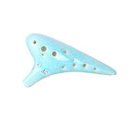 ocarina professionale Ocarina a dodici fori per chiave AC e 12 fori per chiave contralto C per principianti lacca dipinta a mano con crack di ghiaccio(Color:3)