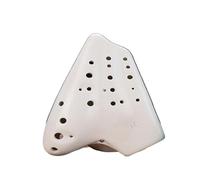 ocarina professionale Ocarina a doppio tubo ac chiave performance grade Strumento ocarina a 3 tubi verde incrinato bianco incrinato(2)