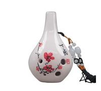 ocarina professionale Ocarina a sei fori contralto C chiave verticale scuola blu crepa intonazione professionale(Style 5)