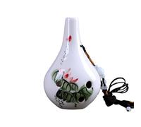 Ocarina Professionale Ocarina A Sei Fori Tono C Centrale Ocarina AC Verticale Dipinta A Mano Ice Crack Craft(Style 3)