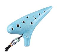 ocarina professionale Ocarina a testa rotonda con un set completo di accessori Flauto in chiave di Do alto a 12 fori(Style 4)