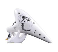 ocarina professionale Ocarina a testa rotonda con un set completo di accessori flauto in chiave di Do alto a 12 fori(Style 4)