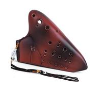 ocarina professionale Ocarina a tre tubi AC performance professionale grado alto C ocarina a 3 tubi flauto fumigato non smaltato