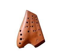 ocarina professionale Ocarina a tre tubi color sabbia viola Strumento per prestazioni professionali ad ampia gamma con accordatura AC