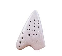 ocarina professionale Ocarina a tre tubi contralto C chiave AC chiave performance modello Fumigazione bianca a 3 tubi per principianti