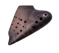 ocarina professionale Ocarina a tre tubi in ceramica color sabbia viola contralto Do Ocarina che suona a tre tubi AF contralto Fa