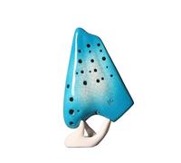 ocarina professionale Ocarina a tre tubi sfumata Ceramica che produce negozi di pianoforti che insegnano a suonare il produttore di ocarina all'ingrosso(3/4)