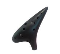 ocarina professionale Ocarina AC a 12 fori in ceramica nera. Tasto Do contralto per principianti a 12 fori