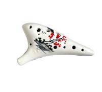 Ocarina Professionale Ocarina AC A 12 Fori Serie Dipinta A Mano Ocarina Alto C Principiante Che Suona L'Ocarina(Style 3)